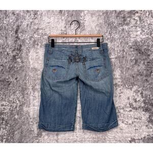 Vintage Frankie B Shorts 4 Womens Y2K Bermuda Denim Cinch Back